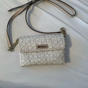 Calvin Klein White Crossbody Bag